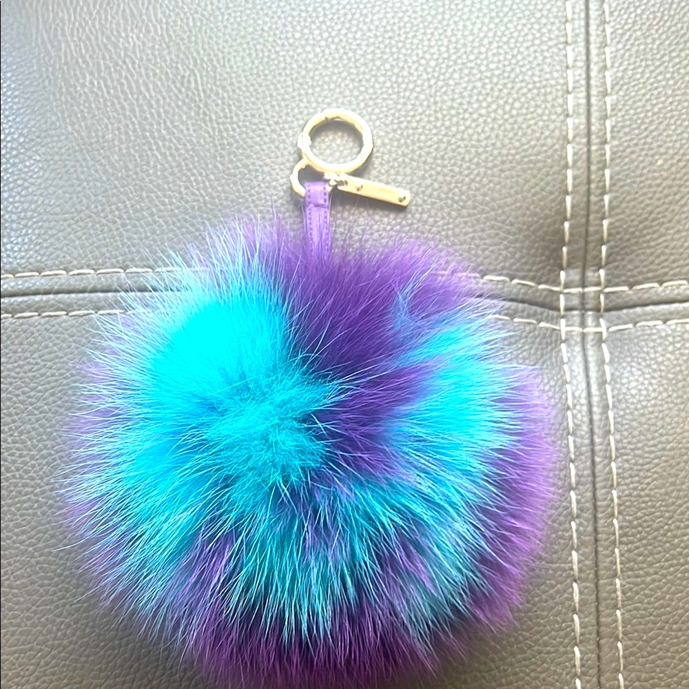 Fendi fur Pom Pom Bagcharm or Keychain and Dustbag